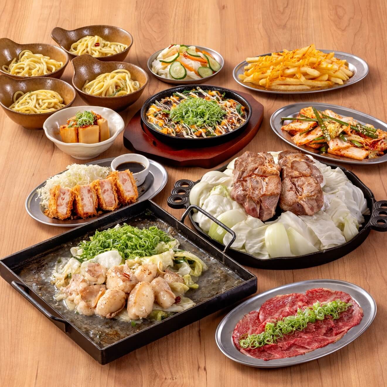 ジンギスカン&大とろホルモン鉄板焼コース 5,000円 5,000円