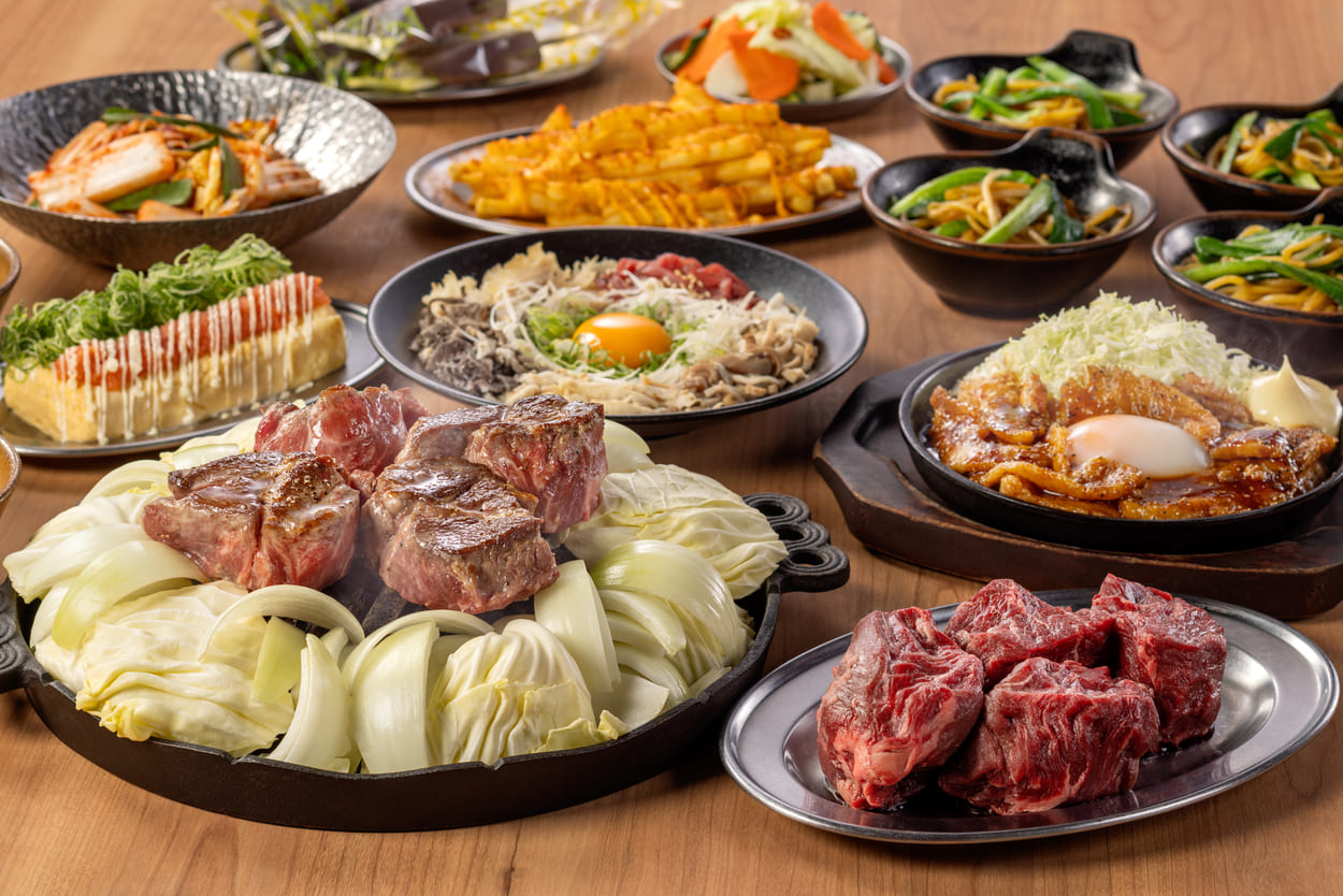 【うちの最上級】<br>ジンギスカンラムロック&サガリ焼きコース 5,500円 5,500円